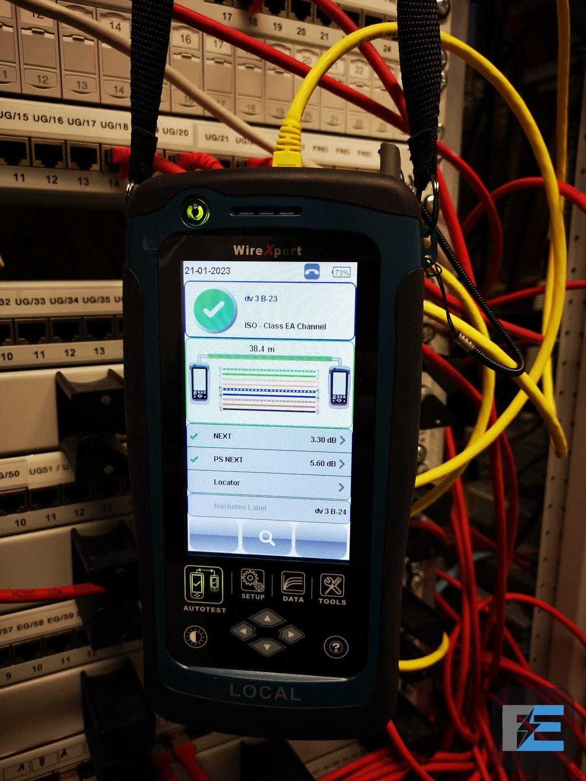 Zertifizierungsmessung mit WireXpert